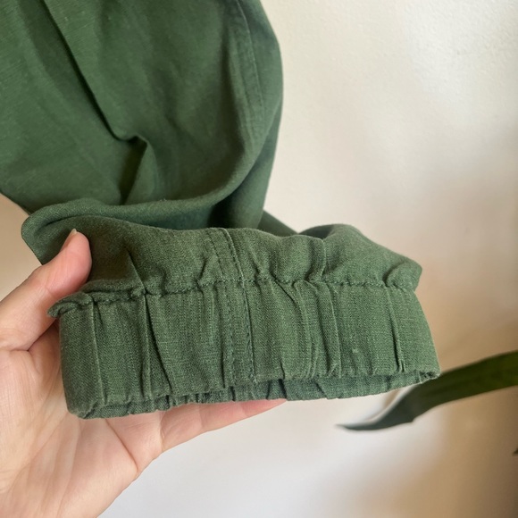 J.Crew woman’s green linen jogger pants - Picture 4 of 8